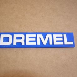 dremel.jpg STL file Dremel Logo Poster Sign Tool and accessory manufacturer sign・Model to download and 3D print