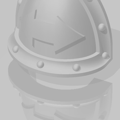 Epauliere 1.png Free STL file Shoulderpads Mk II Squad Type・3D printer design to download