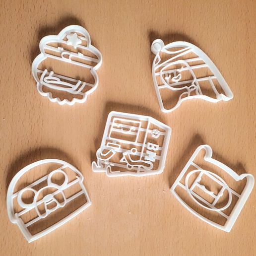 H-avent2.jpg x5 Adventure Time characters - Dough, Cookie cutter mold
