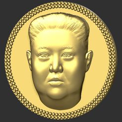 1.jpg Télécharger fichier OBJ Kim Jong Un médaillon pendentif impression 3D prêt stl obj • Design pour imprimante 3D, PrintedReality