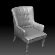 ch1.png Tufted Chair 3D Scan 3D model