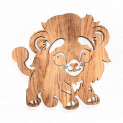 Cute-lion-kawaii-1.jpg Милый лев kawaii домашний декор стены искусство