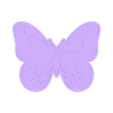Butterfly Stamp.stl Резак для печенья "Бабочка" также с дебоссером!