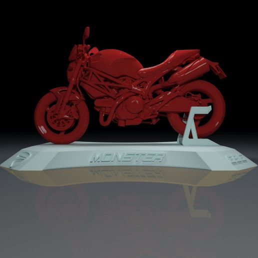Ducati Monster 696 Motorcycle 3D Printable 3D model