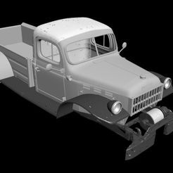 1.jpg Download OBJ file Dodge Power Wagon 1946 RC BODY • 3D printable design, PrintYourRC