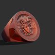 222.jpg Medusa Versace Logo Ring 3D print model