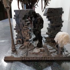 scene 1 full.jpg Free STL file HULK Scene: Desolation・Template to download and 3D print