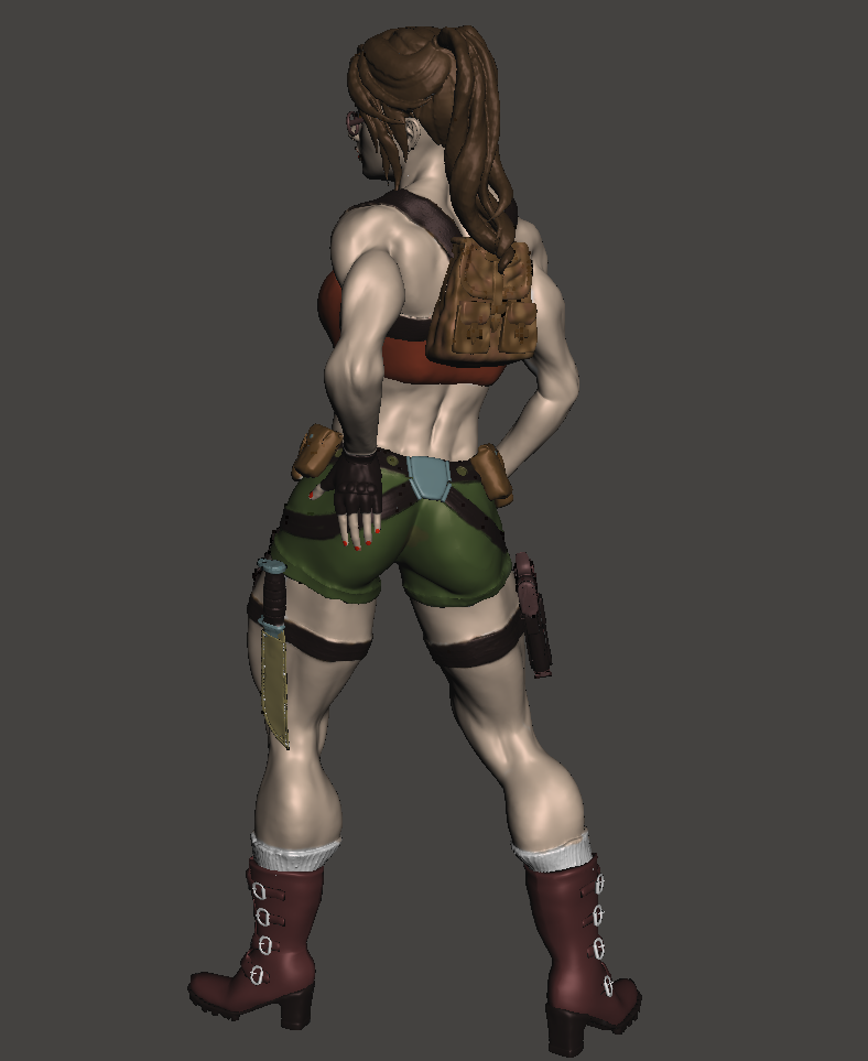 TR02.png Download free OBJ file Tomb raider muscle • Template to 3D print, mizke