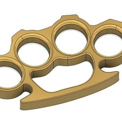 Brass-Knuckes-Design.jpg STL file "Brass" Knuckles・3D printable design to download, LoosyGoose
