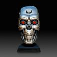 Terminator02.jpg Terminator HD Head sculpture -display 3d print