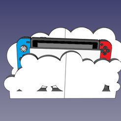1.png STL file Cool Clouds Dock for Nintendo Switch・3D printing template to download