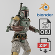 Portada.png Boba Fett Star Wars Textured Model