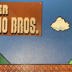 ea G Archivo STL gratis Super Mario Brothers - Sprite Map Pixel Art・Modelo para descargar y imprimir en 3D, kyleschieffer