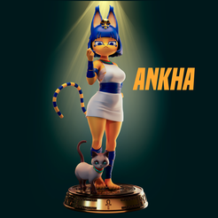 Preview1.png Archivo STL Ankha Animal Crossing Modelo para imprimir en 3D・Modelo para descargar e imprimir en 3D