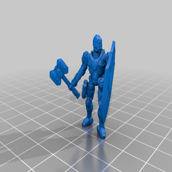 Guardian_Bot_with_Hammer.png Archivo STL gratis Bot Guardián・Diseño por impresión en 3D para descargar