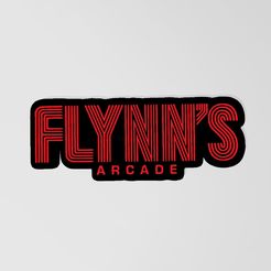 1.jpg Fichier STL LOGO DE L'ENSEIGNE FLYNN'S ARCADE・Objet pour impression 3D à télécharger