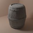 barrel1_2.jpg Medieval fantasy barrel 1 3D print model