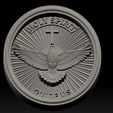 A7.jpg Holy Spirit Pendant - Coin - Espirito Santo 3D print model