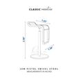 cLassic minialride 2.58" LEM PISTOL SWIVEL STOOL MEASUREMENTS IN INCHES Miniature LEM Piston Stool, LEM Bar Stool Chair for 1:12 DOLLHOUSE