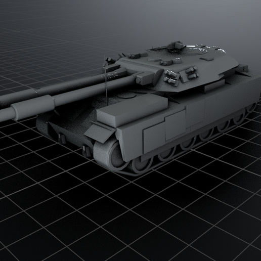 EMBT ADT 140 MM TANK TANKER 3D PRINT MODEL
