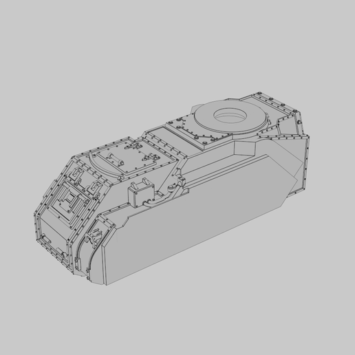 Interstellar Army Carniveur Strike Tank Middle 3D model by M'khand