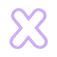 X (1).stl Alphabet Cookie Cutter - Alphabet Alphabet Cookie Cutter