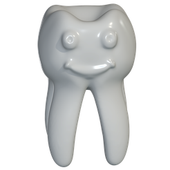 Smiling-Tooth.png Fichier STL Dent souriante・Modèle imprimable en 3D à télécharger