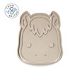 Animal_05_6,8cm05.jpg Animal Kawaii Heads (20 files) - Cookie Cutter - Fondant - Polymer Clay