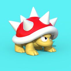 2.jpg Free STL file (Free) Spiny from Super Mario・3D printing model to download
