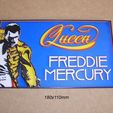 freddie-mercury-queen-grupo-rock-cantante-entradas.jpg Ferddie, Mercury, singer, soloist, band, Queen, poster, sign, sign, logo, print3d, collection