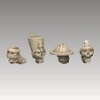 mummy-2-lineup-head.jpg 3D file Mummy Pack 2・3D printable model to download, SharedogMiniatures