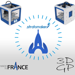 af.png Free STL file Key ring or stratomaker figurine with tapered tower・3D printing design to download