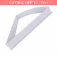 1-6_Of_Pie~5in-cookiecutter-only2.png Slice (1∕6) of Pie Cookie Cutter 5in / 12.7cm