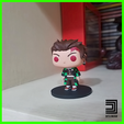 tanjiro.png STL file TANJIRO - DEMON SLAYER FUNKO POP・Design to download and 3D print