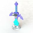 Render-1.jpg Master Sword Zelda Real Size Headset Stand and Controller Stand