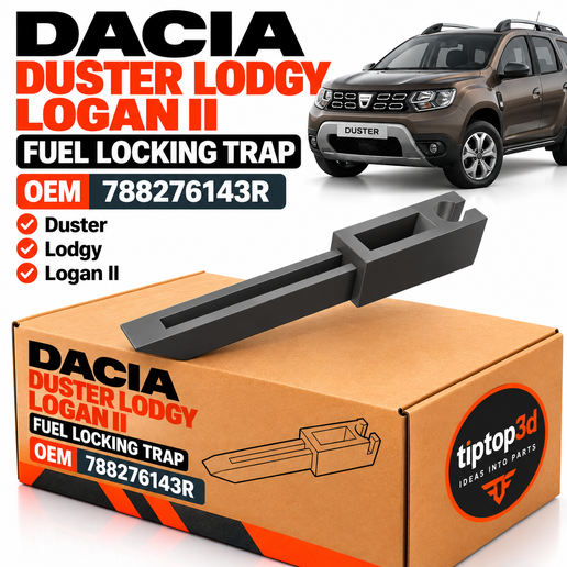 Dacia Duster / Lodgy / Logan II Fuel Locking Trap 788276143R – 3D Printable Replacement Part