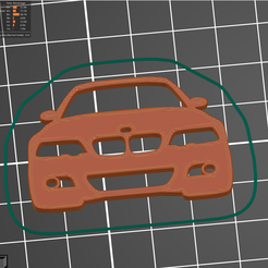 e46_coupe_promo.png STL file BMW E46 M3 front silhouette key・3D printing idea to download, EdimDesign