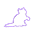 cat_6.stl Cat cookie cutters 6 pack (thinner version)