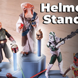 Helmet-Stands.png Soportes modulares para figuras de acción a escala 1/12