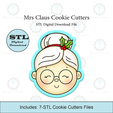 Etsy-Listing-Template-STL.png Mrs Claus Cookie Cutter | STL File