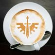 darkangel_coffee.jpg Grimdark coffee stencil - Dark Angel