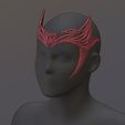 7.jpg Scarlet Witch Tiara Marvel Movie Cosplay [3D print file]