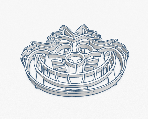 Cookie Cutter Cat Cashemire Cortante Galletita Gato Alice in Wonderland - 3D model önizlemesi