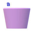STL00650-2.png Planter with holes & Water Dish
