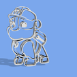 ruble paw.png Ruble Paw Patrol cookie cutter