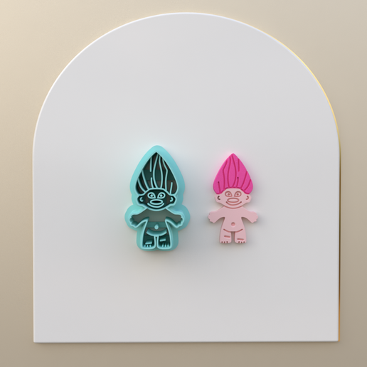 TROLL *3 SIZE *2 VERSION CUT/POLYMER CLAY CUTTERS/EULITEC.COM/CC/COPYRIGHTED LICENSE 3D model