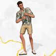 6.jpg Cartoon Man Dancing stylized human Low-poly 3D model