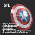STL-min_adobespark.png Captain America Shield - STL - 3D Files