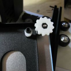 IMG_3189.JPG Free 3D file Bed level wheel for GEEETECH E180・Model to download and 3D print