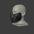 side2H.png Forever Purge Movie 2021 Scull Mask - STL File. 3 versions - 2 normal and low-poly